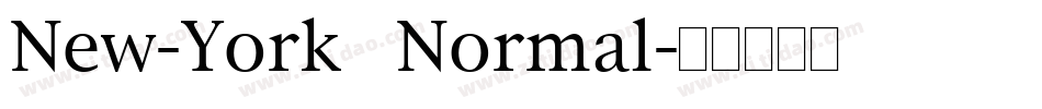 New-York Normal字体转换